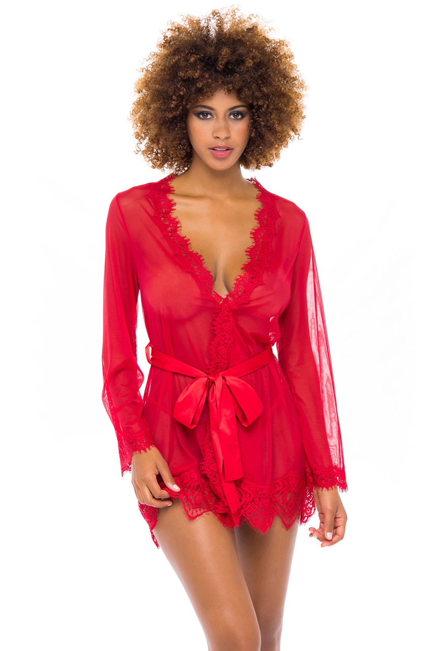 Oh La La Cheri - Provence Robe - Red - Image 4