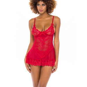 Oh La La Cheri - Valentine Babydoll XL Red