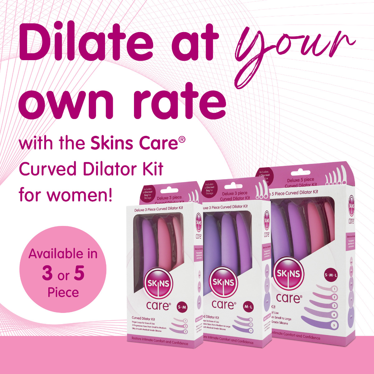 Skins Care - Curved Dilators - 5pc Set - Image 3